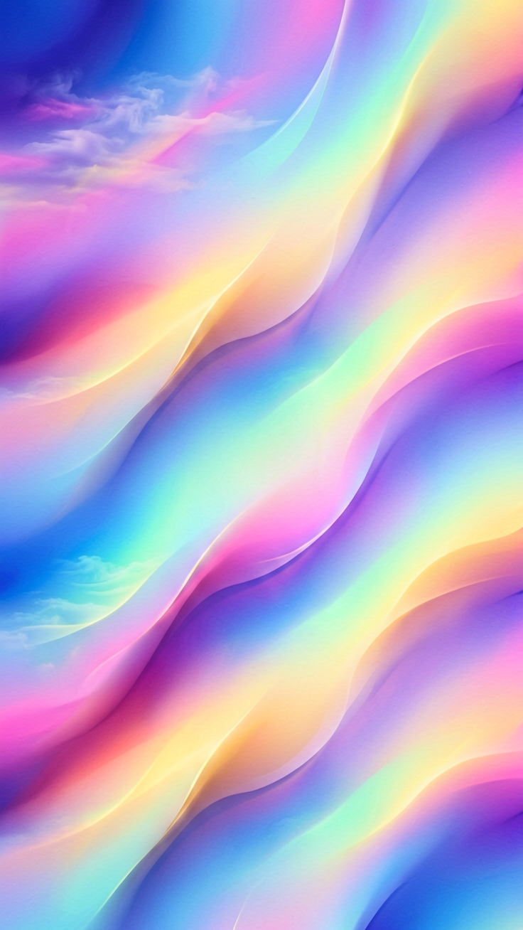A mesmerizing pattern of smooth flowing color gradients that blend seamlessly into one another, creating a dreamy and atmospheric visual experience.