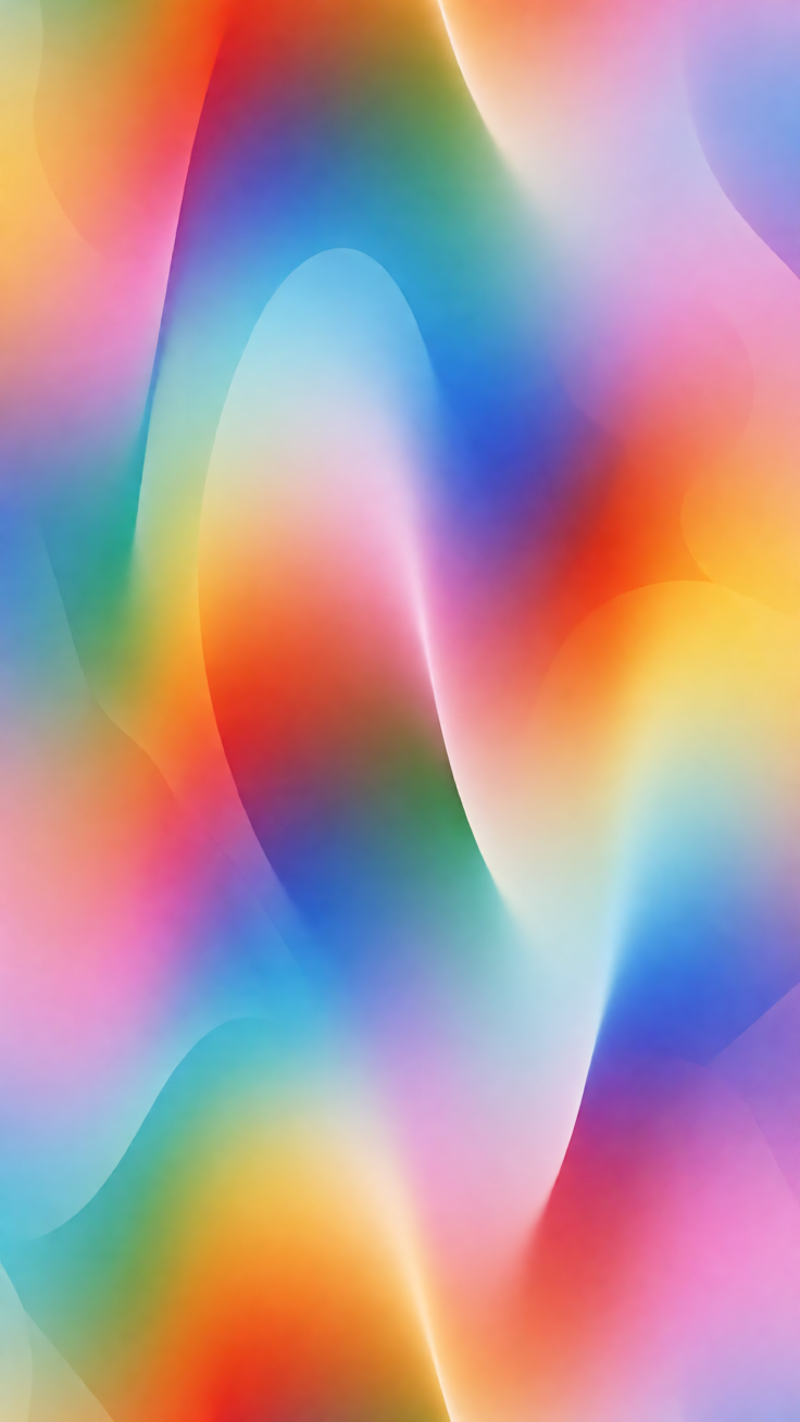A smooth, ethereal color gradient that flows like mist across the canvas, blending soft pastels into deep atmospheric hues for a calming, dreamlike mood.